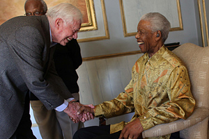 Jimmy Carter, Nelson Mandela and Desmond Tutu