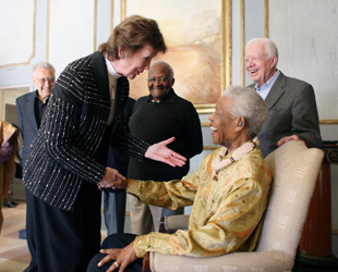 Mary Robinson and Nelson Mandela