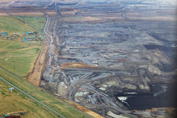 Shengli open-cast coal mine in Xilinhot, Inner Mongolia