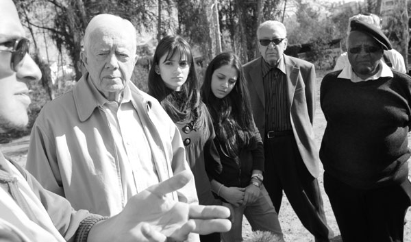 Jimmy Carter, Lakhdar Brahimi et Desmond Tutu dans la partie turque de Chypre