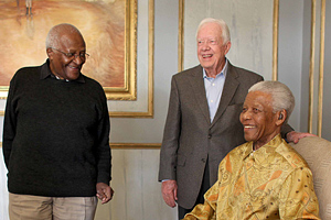 Jimmy Carter, Nelson Mandela and Desmond Tutu