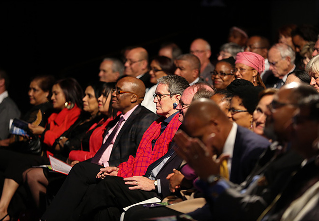 Members of the audience at the 6th Annual Desmond Tutu Peace Lecture in October 2016 (Credit: Desmond and Leah Tutu Legacy Foundation / Sumaya Hisham)