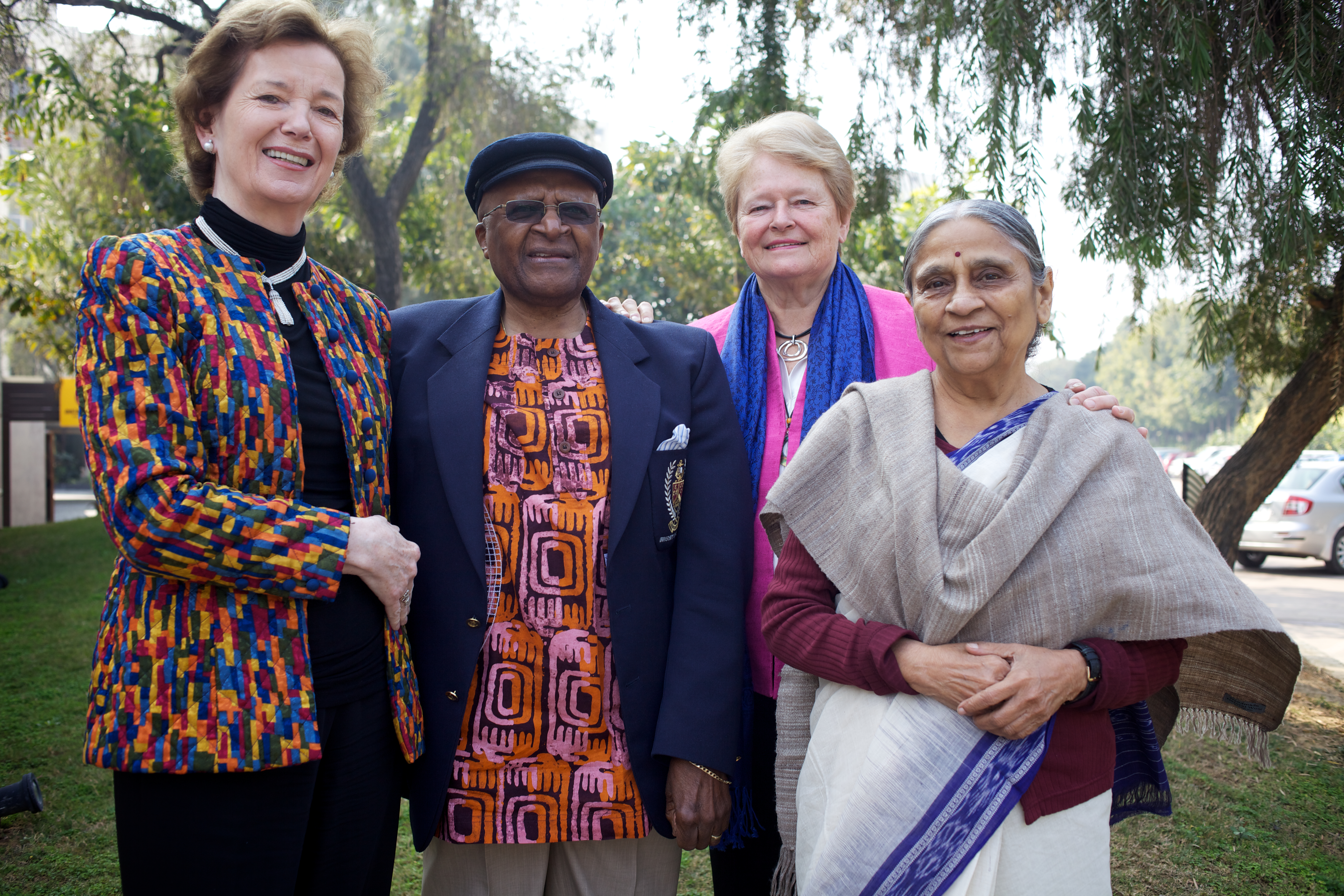 Mary Robinson, Desmond Tutu, Gro Harlem Brundtland and Ela Bhatt, The Elders
