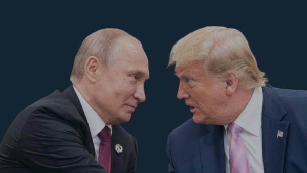 Trump and Putin during the G20 Japan Summit 2019